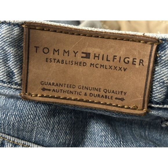 Tommy Hilfiger Mens PLI-PLI Van Relaxed Straight Jean Light Wash Y2K  VTG 32x30 - Picture 9 of 11
